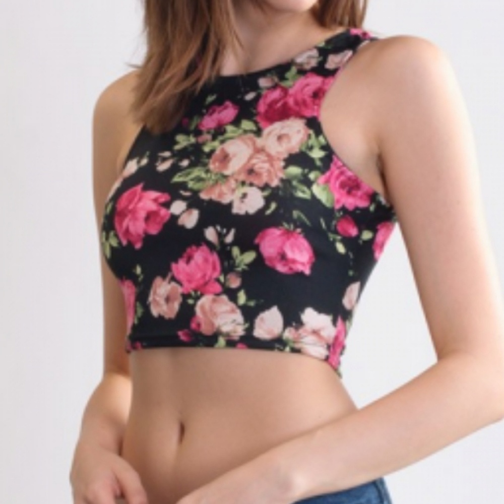 Floral crop top